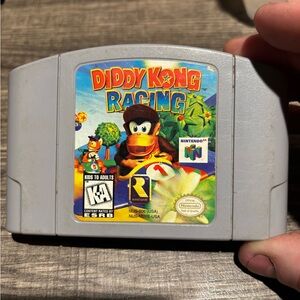 Nintendo Diddy Kong Racing N64 Cartridge with Colorful Label